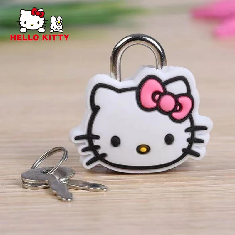 Sanrio Hello Kitty 3D Padlocks Mini Lock Cartoon Cute Multifunctional Luggage Locker Suitcase Girl Drawer Travel Anti-Theft Lock