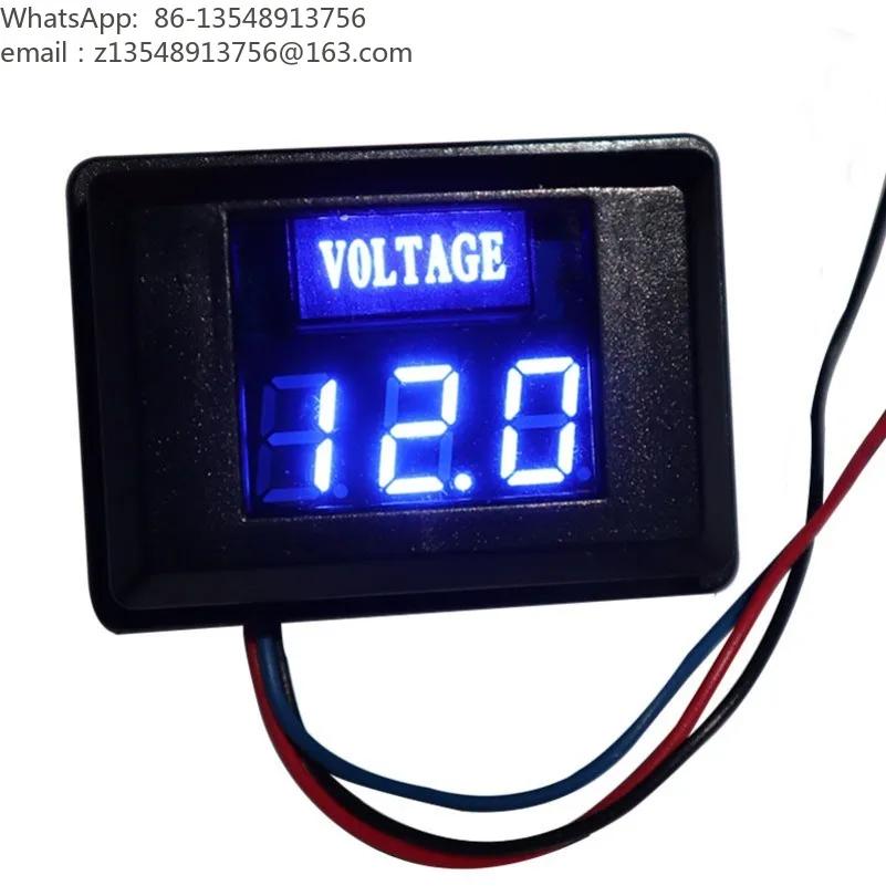 DC LED Digital Voltmeter 12V Battery Voltage Tester for Motorcycle Car RV Yacht