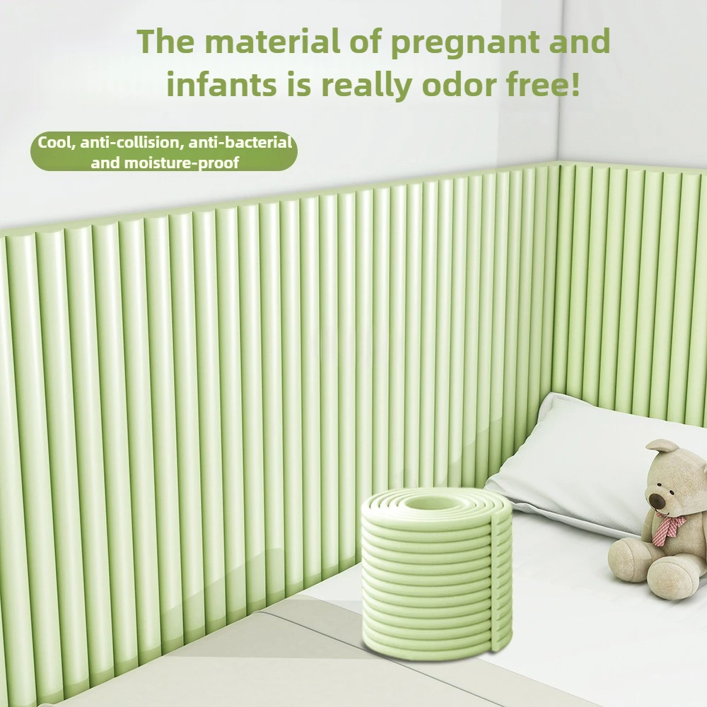 

Baby Proofing Wall Protectors Self-Adhesive, Soft Bed Corner Guards for Toddler Safety, Tatami Mattress Edge Padding