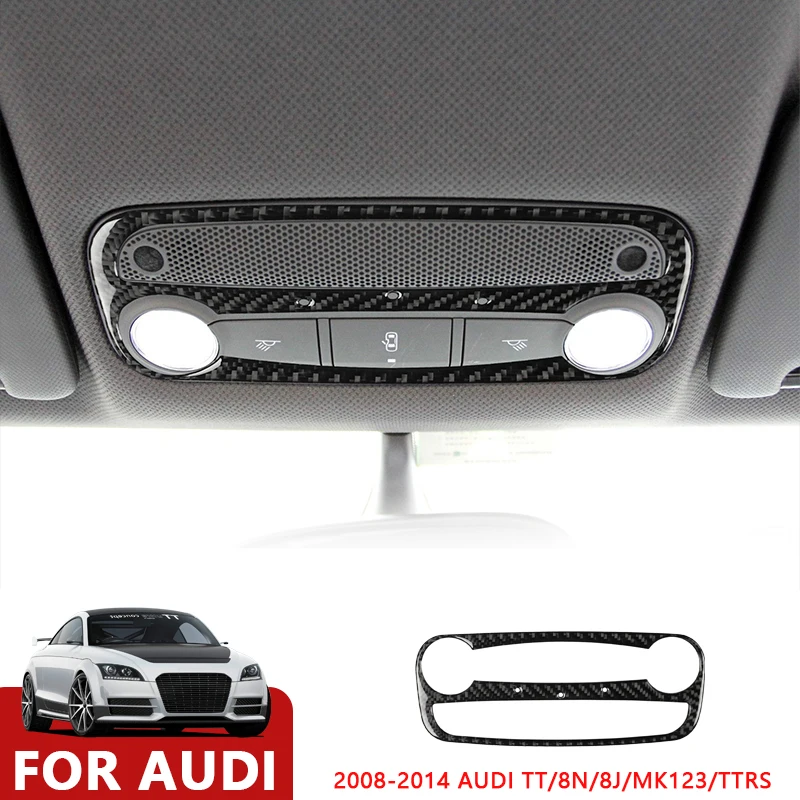 

Carbon Fiber For Audi TT 8N 8J MK123 TTRS 2008-2014 Car Reading Light Panel Decorative Frame Trim