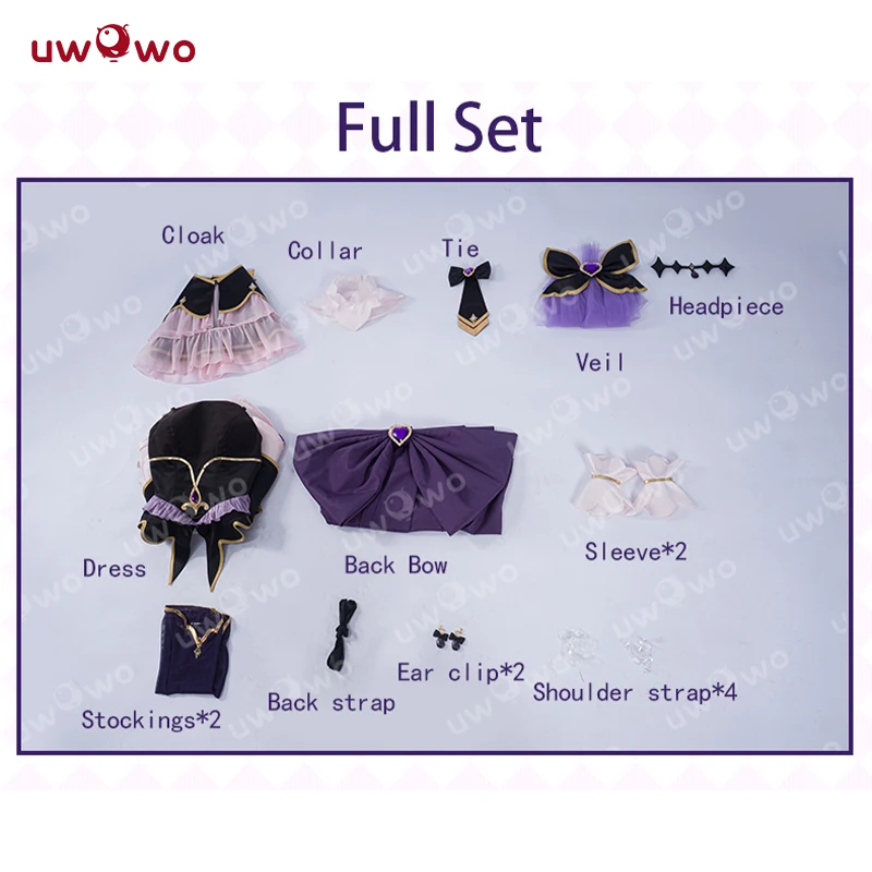 재고 있음 UWOWO Anime Moria Lulukaaa 코스프레 의상 S-3XL 할로윈 의상