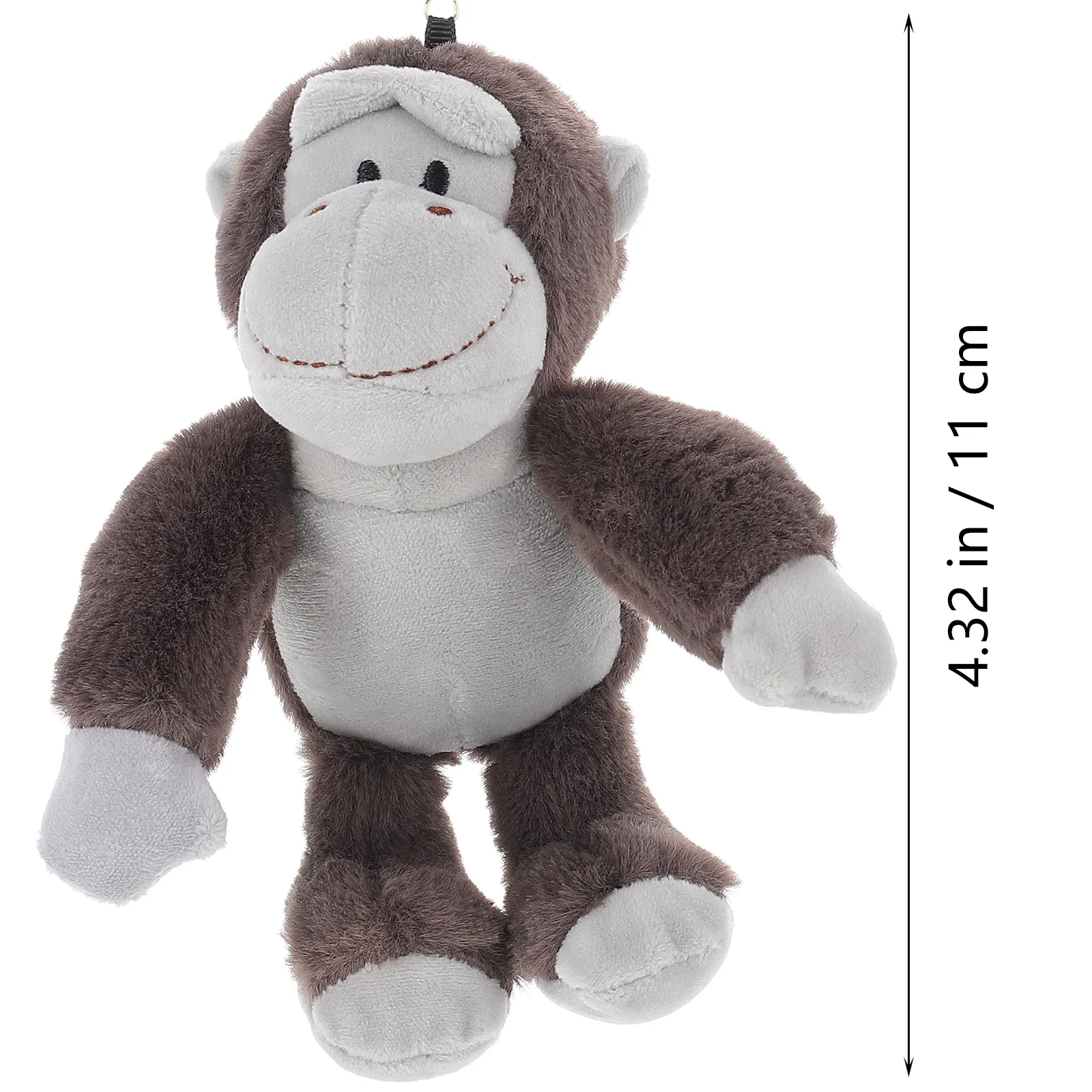 Orangutan Pendant Distinctive Keychain Backpack Adorable Ring Bag Pp Cotton Fashionable