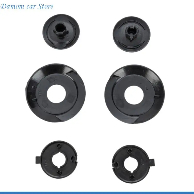 

A2UC 6 Piece Universal Helmet Visored Base Set Tool Installation Durability ABS Material Secure Locking Lightweight Design