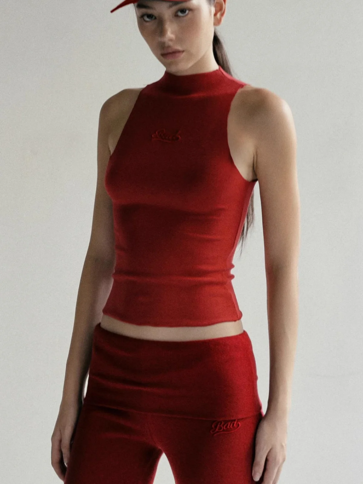 American Sle Bell Bot pantalones de Yoga para mujer primavera otoño rojo hasta el suelo cintura baja pantalones casuales sueltos