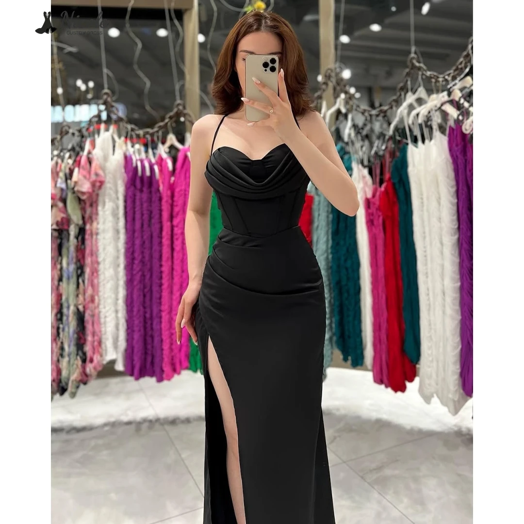 

Nicole Fishtail Skirt Evening Dresses Woman Elegant Party Dresses for Women Luxury Evening Dress 2025 Slit Custom Made Prom Gown