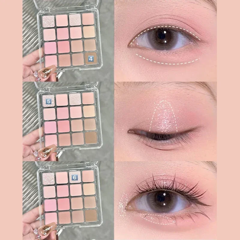 Matte Oogschaduw Nieuw Vierkant 3 Kleur Oogschaduwpalet Matte Parelmoerachtige Pailletten Blush Oogschaduw Markeerstift Contouren Serum