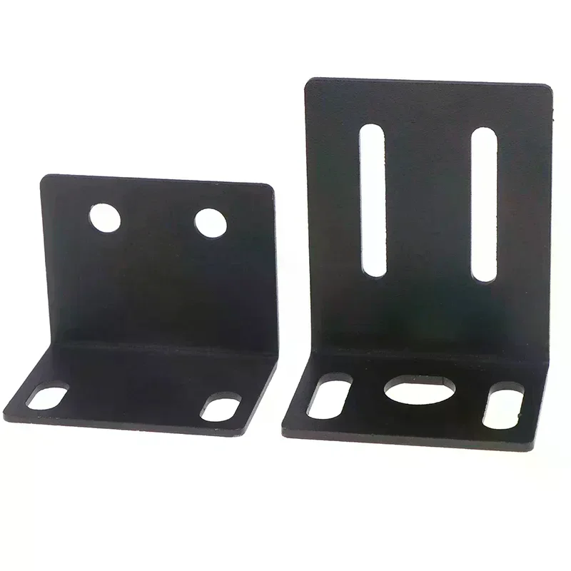 1Set High Qulaity New Black Metal 1U Rack Mount Ear Mounting Jointing With Screw Cap For Frame Box Wireless System Receiver Host