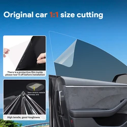 Car Front Rear Side Window VLT Solar Film UV Protection Summer Tint Kit for Tesla Model Y 2020 2021 2022 2023 2024 Accessories