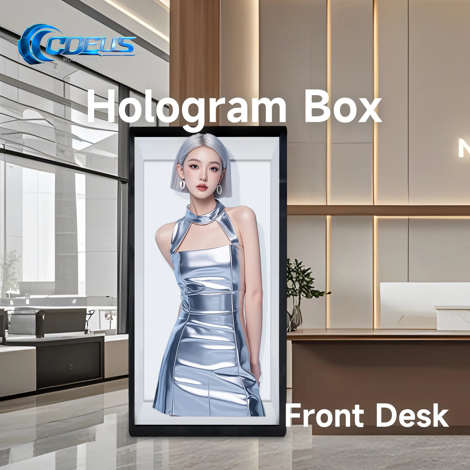 3D Transparent LCD Display Cabinet Window Light Transmission Touch Machine Monitor 21.5/32/43/55 Inch