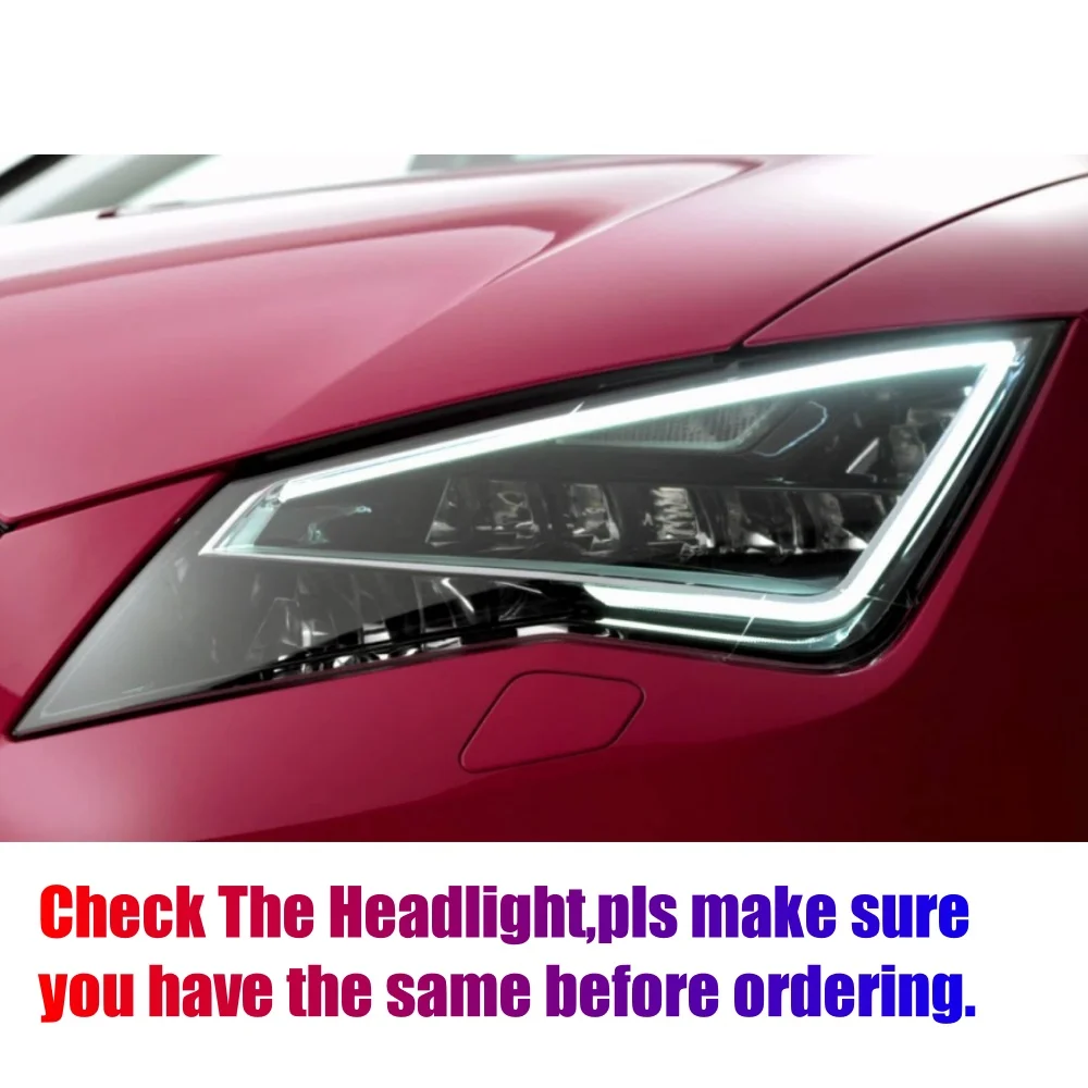 Jasnoczerwona tablica LED DRL dla 2013 2014 2015 Seat Leon żółty niebieski bursztynowy moduł świateł do jazdy dziennej 5F 0941475   5F 0941476 — zdjęcie 6