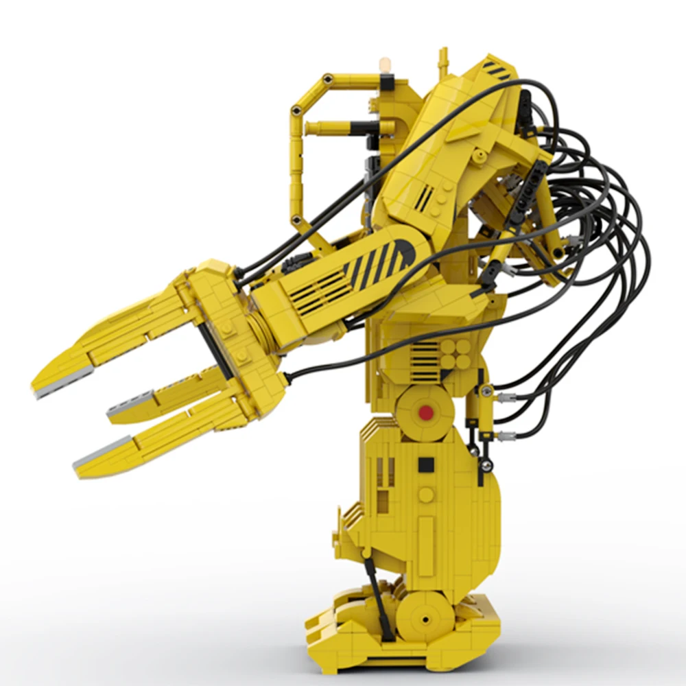 Gobricks moc ripleys powerloader alienígenas 2 robô bloco de construção alienígenas alimentado carregador de trabalho mecânico robô tijolos brinquedo presente