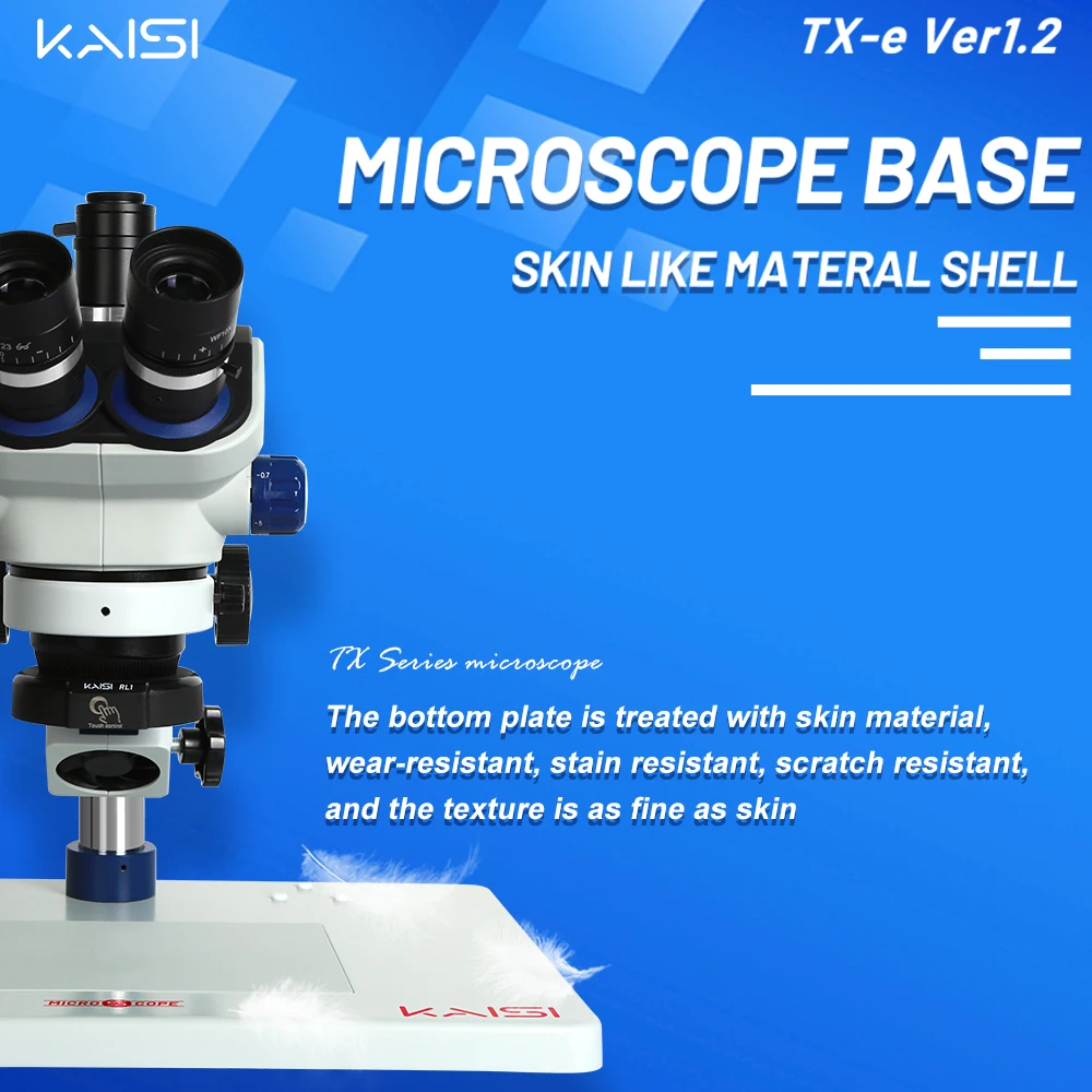 Kaisi Zoom Trinocular Stereo Microscope With 4K HDMI Video Camera 0.7X 0.5X 2X Auxiliary Objective Lens For Soldering Repair