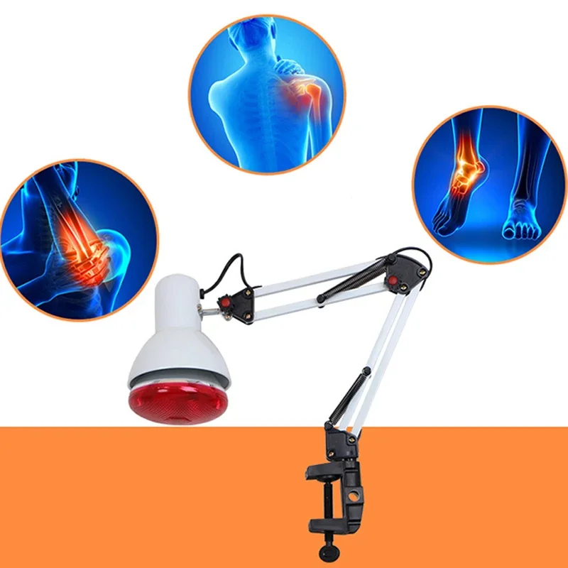 Infrared Light ,150W Near Red Light Therapy Heat Lamp for Body Neck Ache Muscle Joint Back Pain Blood Circulation Portable