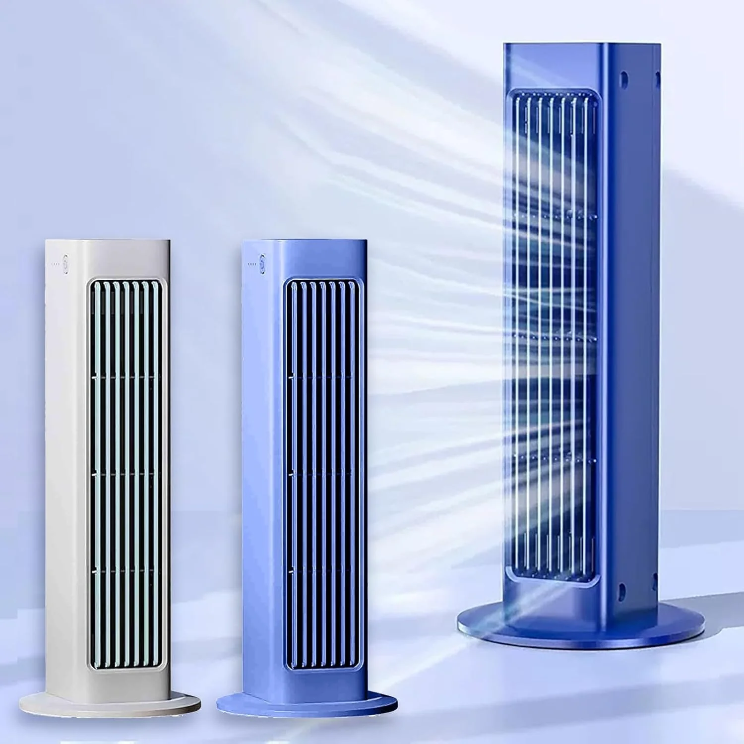 Cooling Tower Fan, Tower Fans That Blow Cold Air, Stand  Fan for Bedroom With 60°,Tower Fans Oscillating Quiet For Indoors, Bed