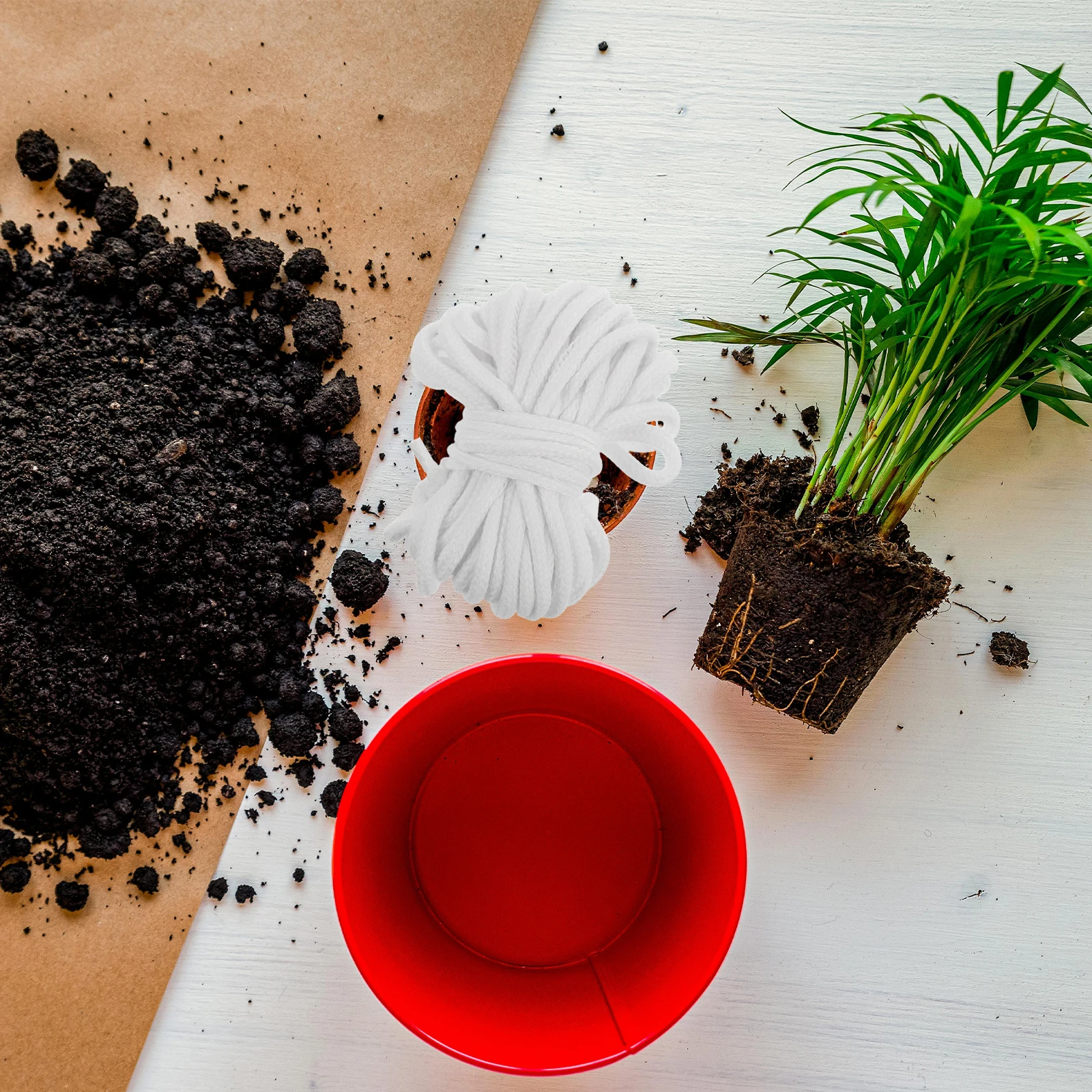 

Self Watering Wick Cord Automatic Watering Device Absorbent Cotton Rope DIY Indoor Plants Vacation Planter Cotton Plant