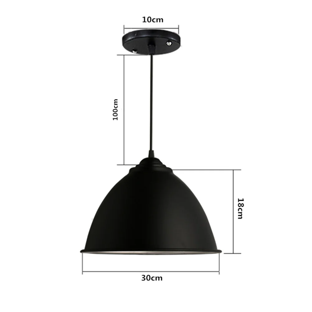 

Aluminum Ceiling Lamp Black Paint Classic Vintage Modern Pendant Light Adjustable Hanging String Suitable Cafe Restaurant Dining