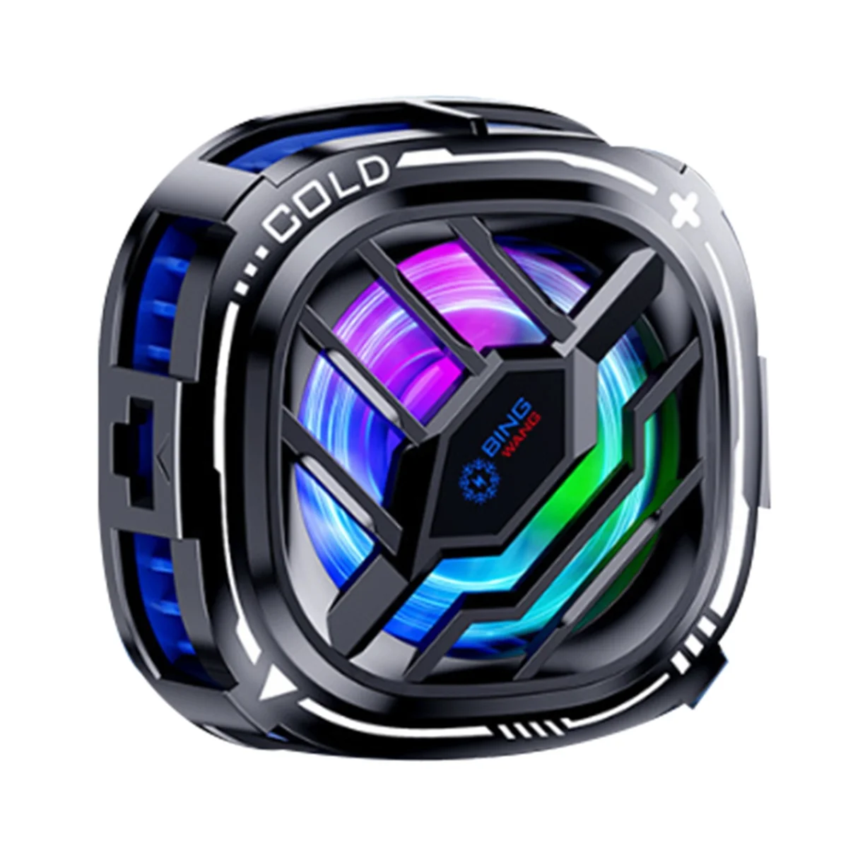 مبرد الهاتف الخليوي SCLS X76Pro، مروحة تبريد الهاتف مع رقاقة تبريد شبه موصل، مروحة تبريد الهاتف RGB مبرد الهاتف المحمول