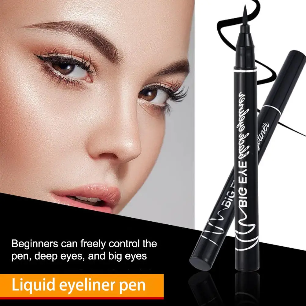 1 szt. Eyeliner w płynie ołówek szybkoschnący wodoodporny Eyeliner kosmetyczny trwały czarny długopis makijaż przeciw poceniu się eyeliner brązowy D1O5