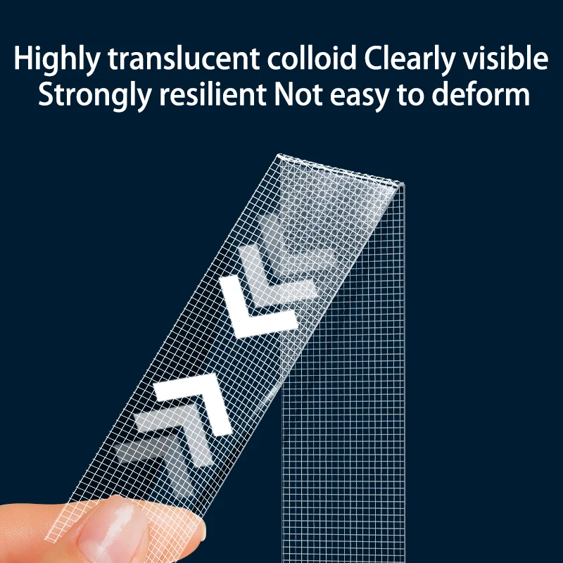 1/2mm Grid Nano Double-Sided Tape Strong Adhesion Home Installation Fixed Carpet Rack Photo Frame Repeated Washing Wall