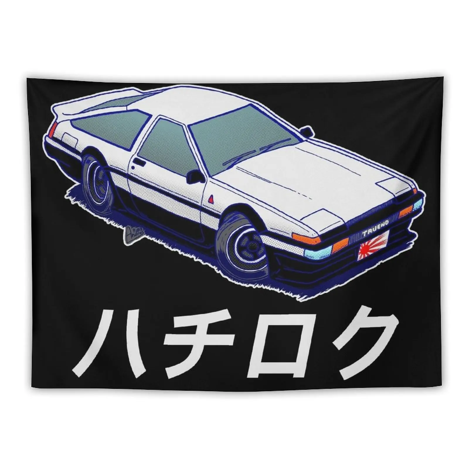 The Legendary Initial D Tapestry Aesthetic Room Decor Korean House Decoration Room Decor For Girls Tapestry