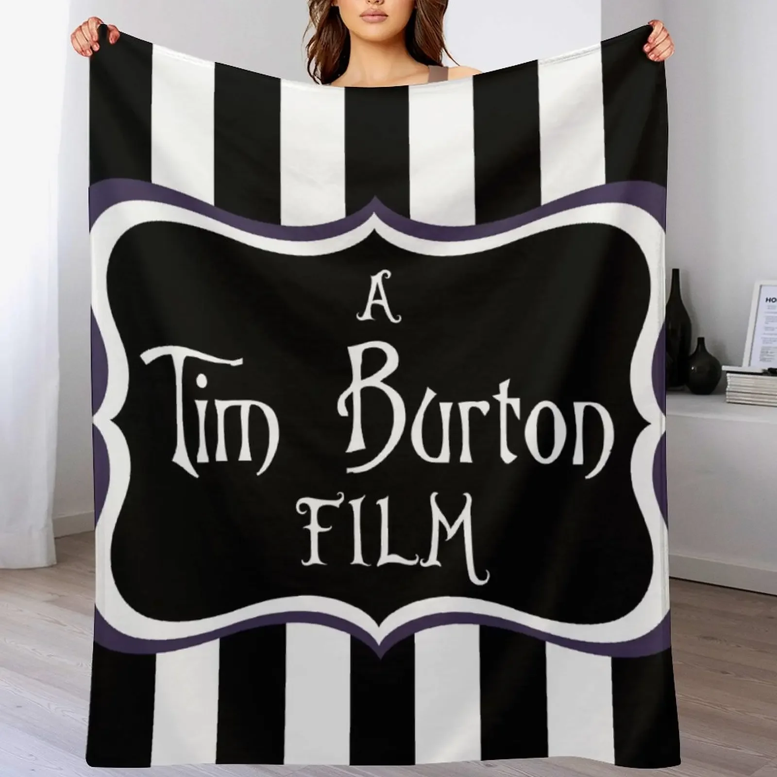 

A Tim Burton Film Throw Blanket Sleeping Bag Plaid heavy to sleep Blankets