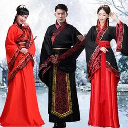 Hanfu National Chinese Dance Costume Men Ancient Cosplay Traditional Chinese Clothing for Women Hanfu Clothes Lady Stage Dress