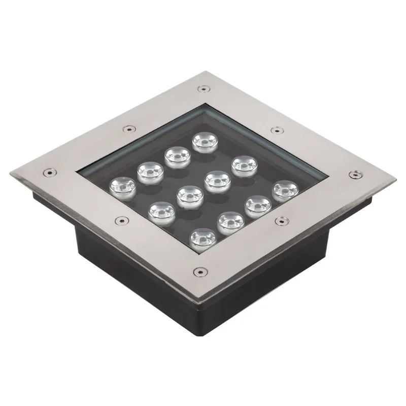 luzes quadradas led no chao escadas de jardim decking lampadas subterraneas iluminacao de terraco exterior 4w 9w 12w 01