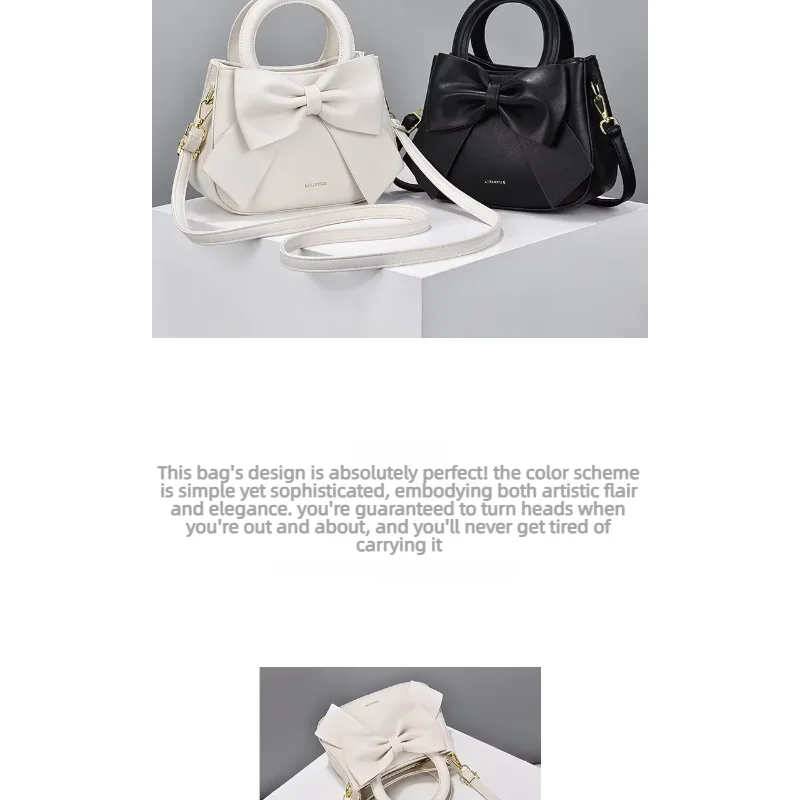 2026 New Womens Crossbody Bags for Women Top-handle Trend Handbags Ladies Shoulder Bag Exquisite Bow Tie Women's Tote sac purses