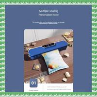 ONCE Electric Vacuum Sealer Vacuum Sealer Machine LED Display Food Automatic Commercial Household Sealer+10 Bags EU Plug