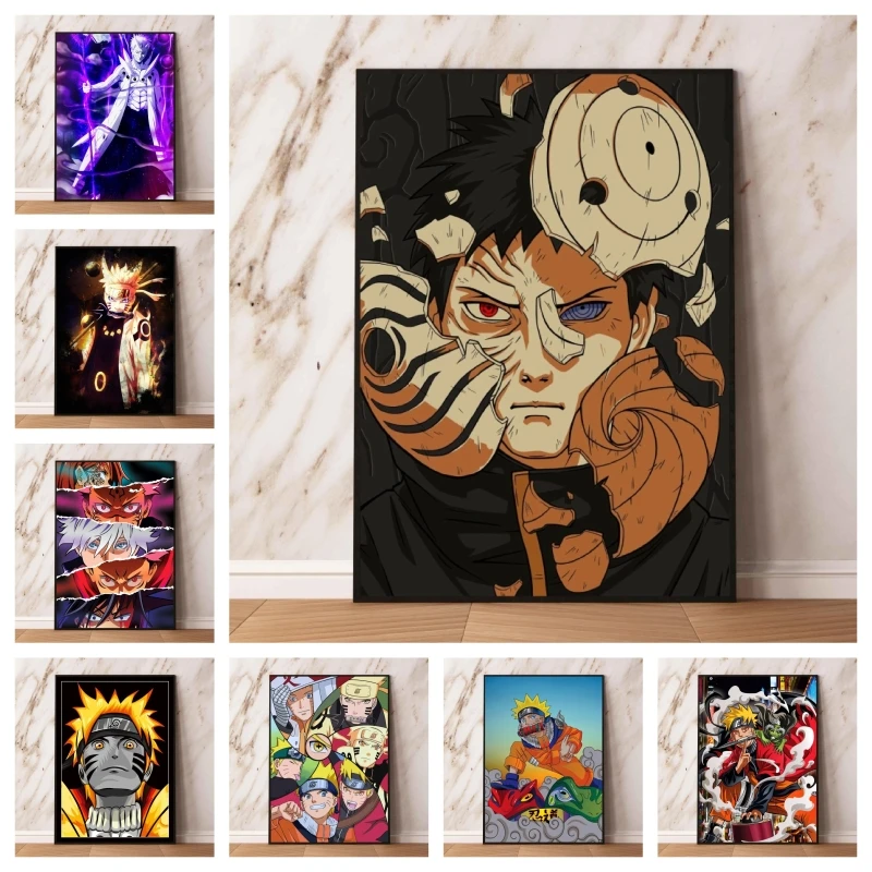 

Print On Canvas NATUTO Uchiha Obito Home Room Painting Kid Action Figures Wall Art Modular Prints Decoration Paintings Hanging