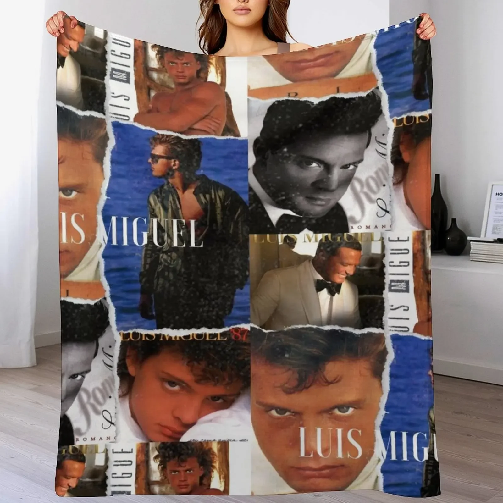 Luismi Albums Throw Blanket Stylish Decor Blanket Gift for Friends Roommate