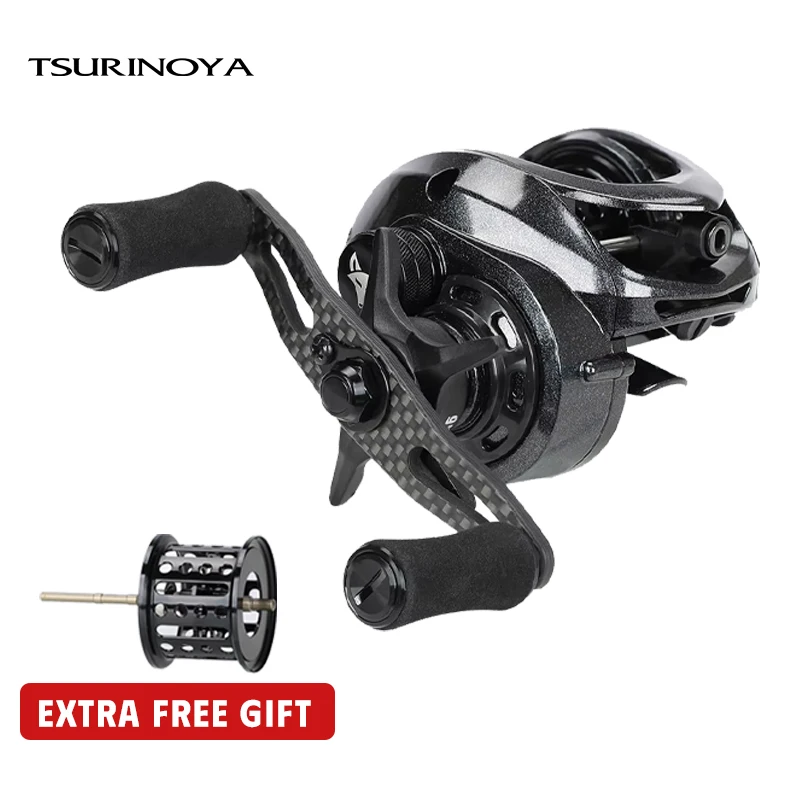 Tsurinoya spirit fox 50 ultraleichte Bait casting Angel rolle Langguss Messing ausrüstung 7.3:1 vielseitige ultra-glatte 142g Rolle