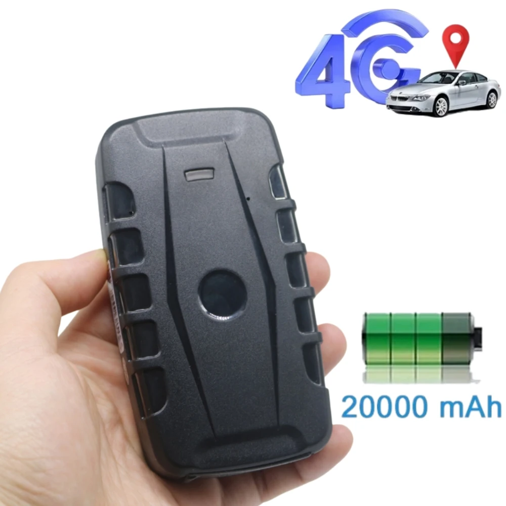 20000mAh Big Battery 4G Magnetic Vehicle Tracker Car 4G Real Time GPS Locator Free APP For Car Truck Container Asset