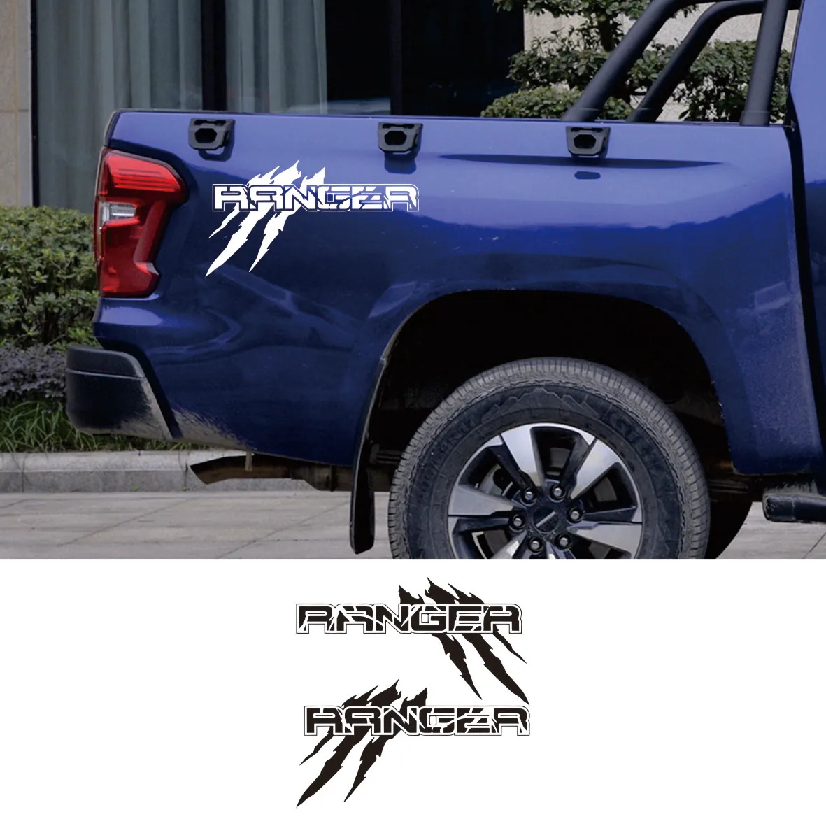 

Car Body Side Sticker For Ford Ranger Raptor XLT XL Lariat T6 Trim Pickup Truck Bed Decor Cover Decal Auto Tuning Decoration