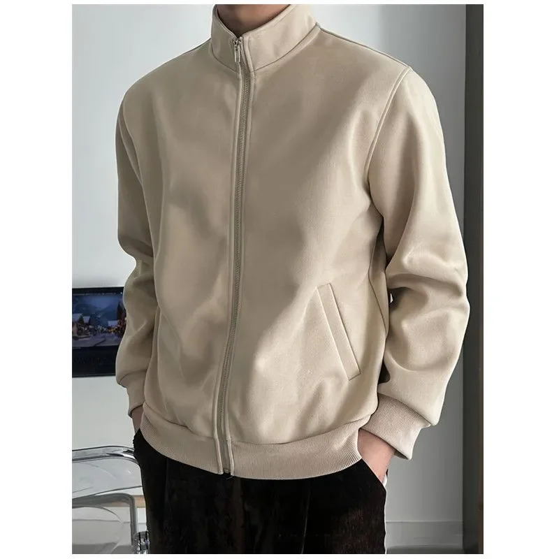 

New Autumn and Winter Warm Casual Men's Outerwear Casual Tops and Sweatshirts