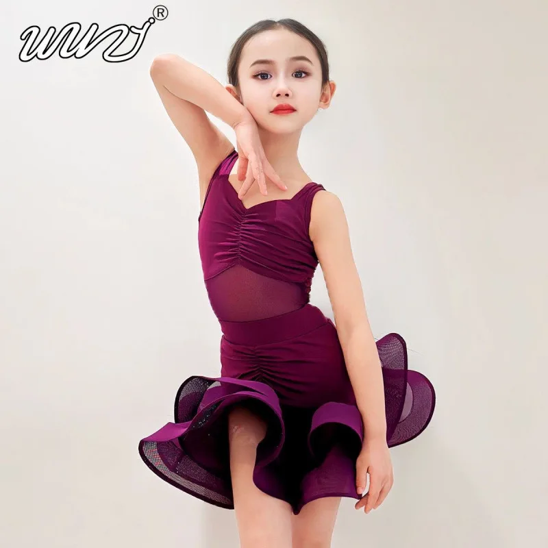 Nieuwe Latin Dance Oefenkleding Latin Dance Kleding Meisjes High-end Oefenkleding