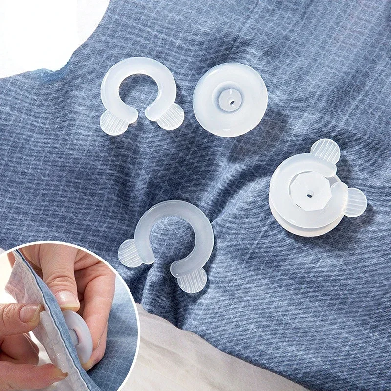 4Pcs/Set Comforter Grippers Bed Duvet Donuts Quilt Covers Sheet Holders Gripper Blankets Sheet Accessories Fastener Clips Clamp