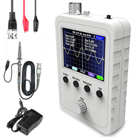 FNIRSI 2.4” TFT Handheld Digital Oscilloscope Kit 0-200KHz Bandwidth 1M Sampling Rate with BNC-Clip Cable Probe and Power Supply