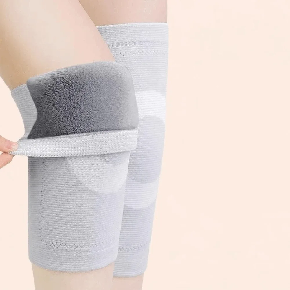 Universal Warm Thickened Knee Pads Elastic Windproof Elderly Leg Sleeve Coldproof Durable Knee Warmers Running