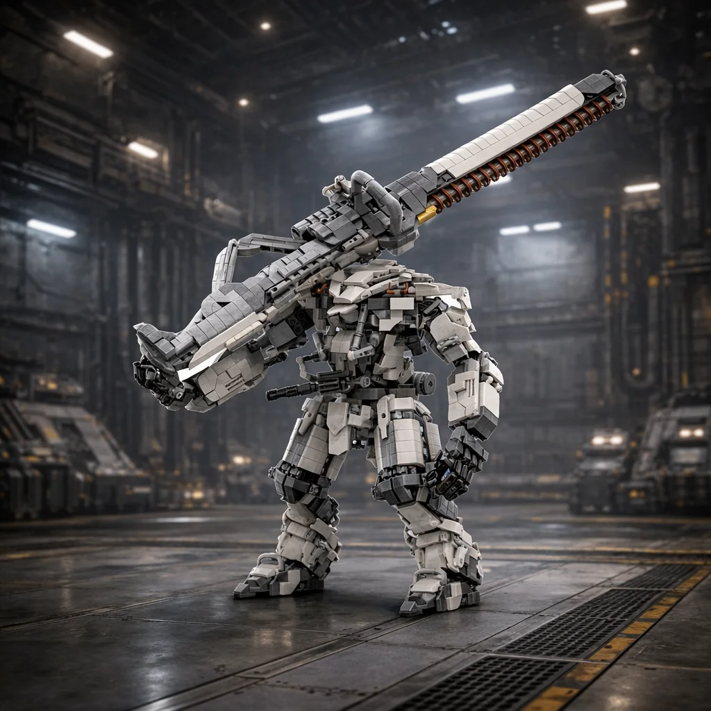 

MOC Mecha Robot Building Blocks Set MK17 Style Large Armor Mech Model DIY Assembly Display Toy Compatible Bricks Gift