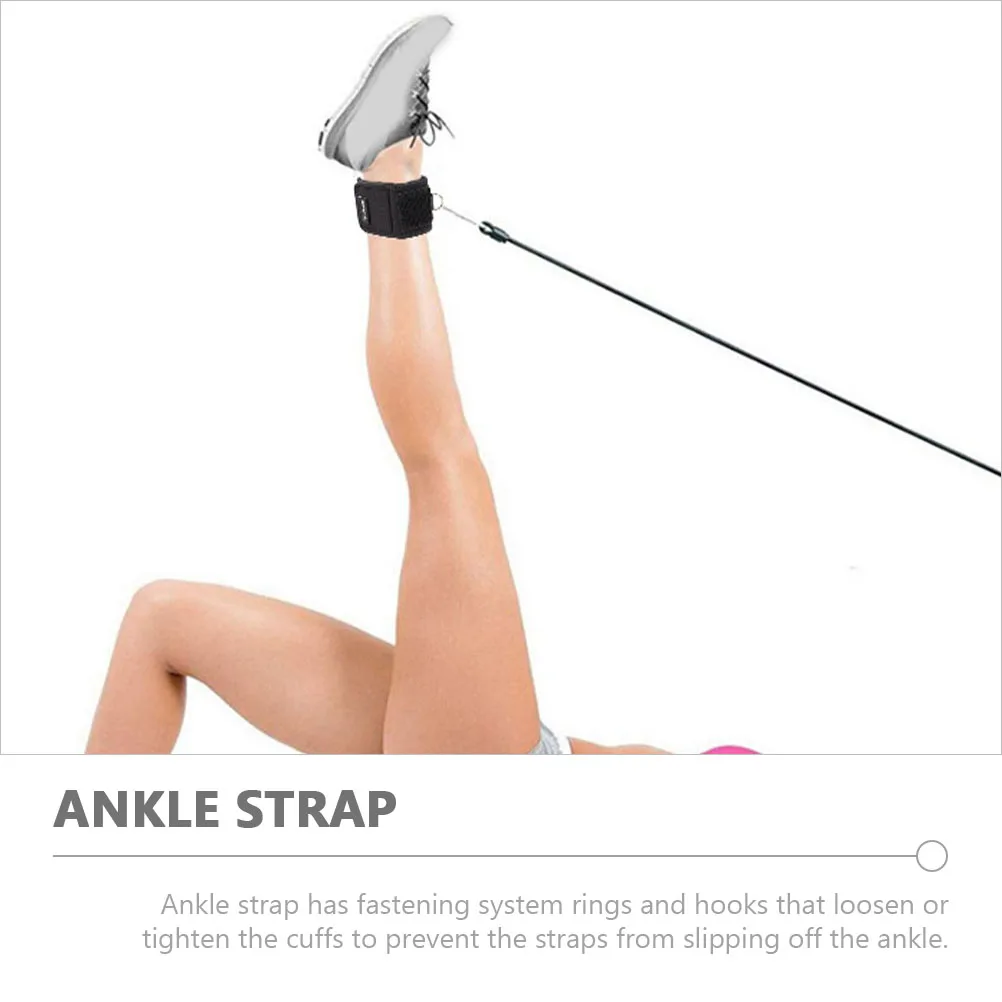 

2Pcs Convenient Ankle Wrap Straps for Cable Machine Anti-Slip Ankle Support Bands for Daily Leg Workouts Gym Cable Attachment