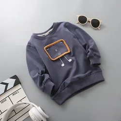 Autumn Kids Fashion Home Casual T-shirt Boys Girls Korean-style Cotton Long Sleeve Clothing Baby Toddler T-shirt