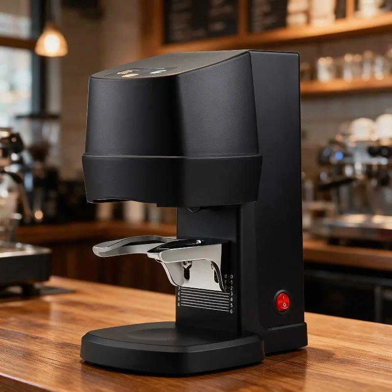 High Precision 58mm Automatic Electric Coffee Tamper Press with Adjustable Weight for Espresso