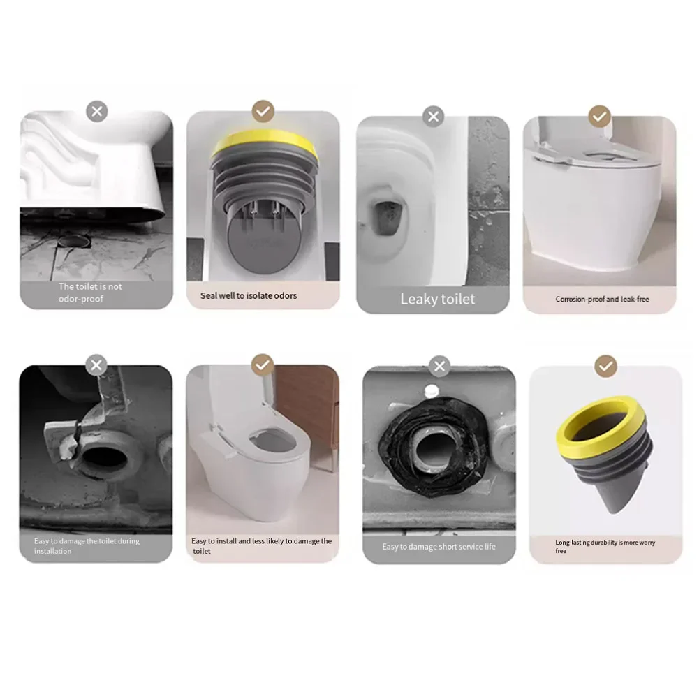 Toilet Flange Flange Check Valve Toilet Accessories Wax Ring With Backflow Anti-backflow Perfect Seal For Toilet