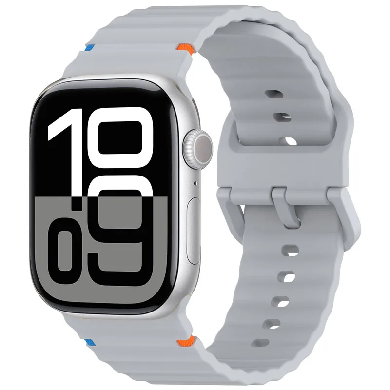 Silicone Straps for Apple watch 10 Band 46mm 44mm 40mm 45mm 42mm 49mm 41mm correa bracelet iWatch series 9 8 6 7 5 SE 3 ultra 2