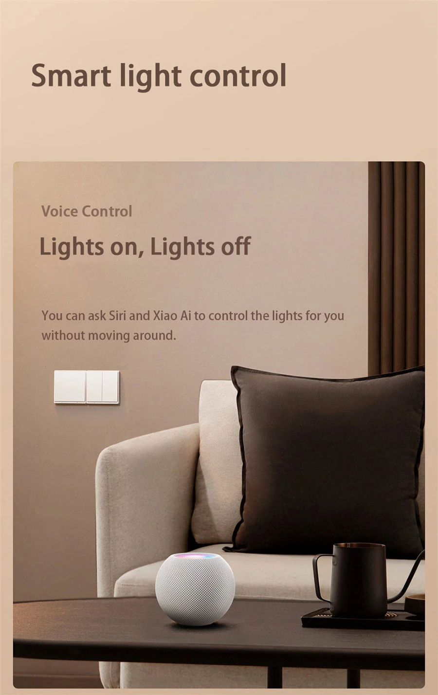 Aqara-Joli mural intelligent sans fil, fil de feu, sans melon, pour Xiaomi Mi Home Homekit, 3.0