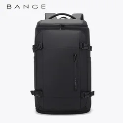 Bange New Men's travel backpack, waterproof large capacity hiking and camping backpack, carrying backpack with shoe compartment