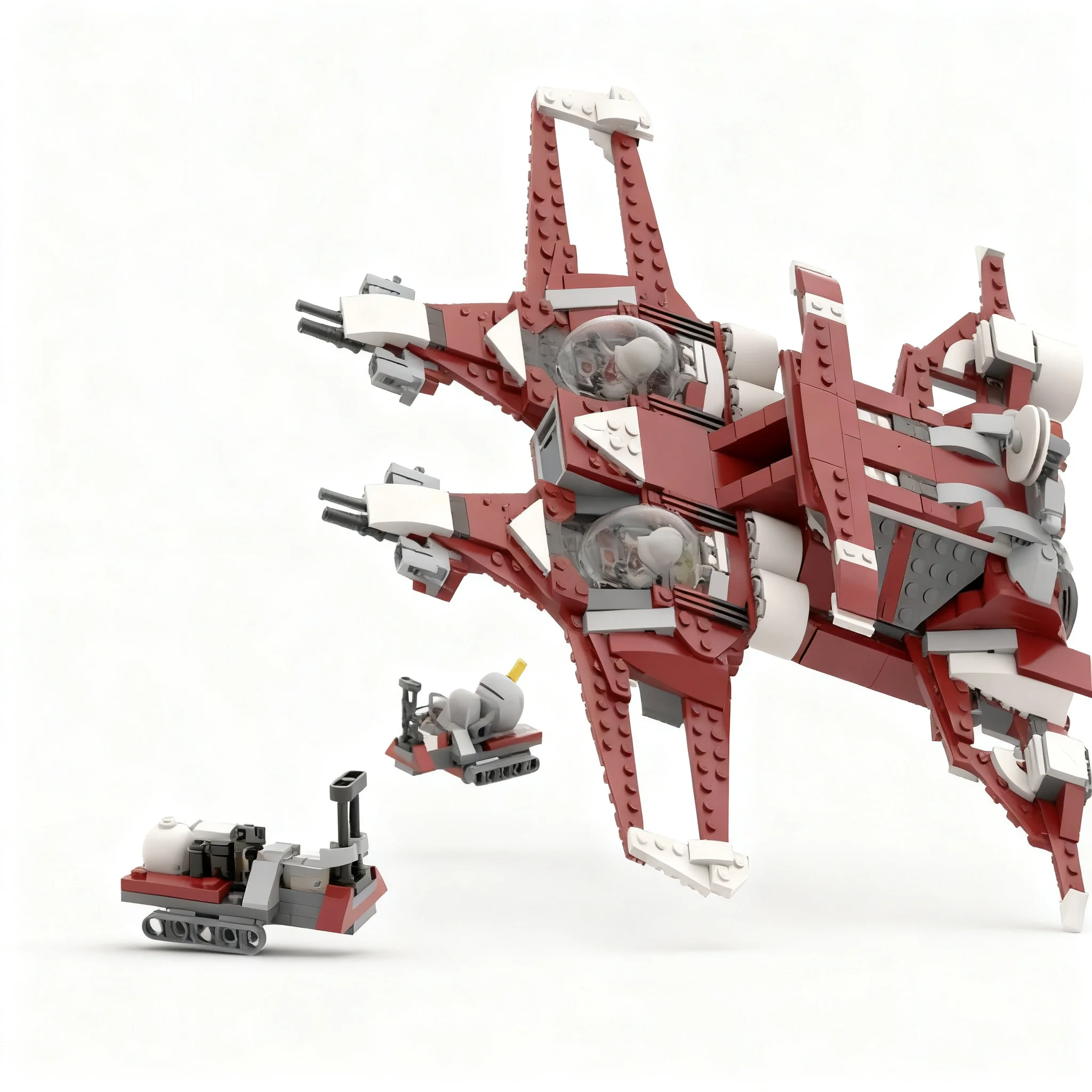 640pcs MOC Coruscant Galaxy Commander Space Classic Space Model Building Blocks Christmas Gifts Craft Art Creative DIY Birthday