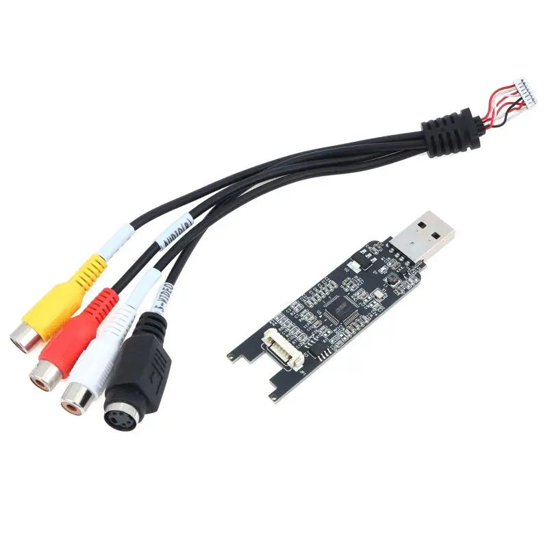 AV to USB Video Acquisition Card MS2107 High Compatibility Low Latency for Car Rear View Industrial Monitoring Work