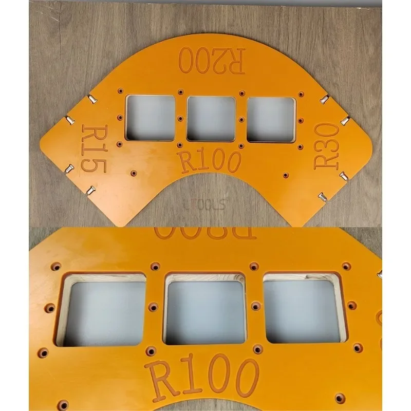 Imagem -04 - Molde de Posicionamento de Canto para Carpintaria Arco Interno Chanfrador Ferramentas Auxiliares Modelo de Arco Redondo Ferramentas Manuais